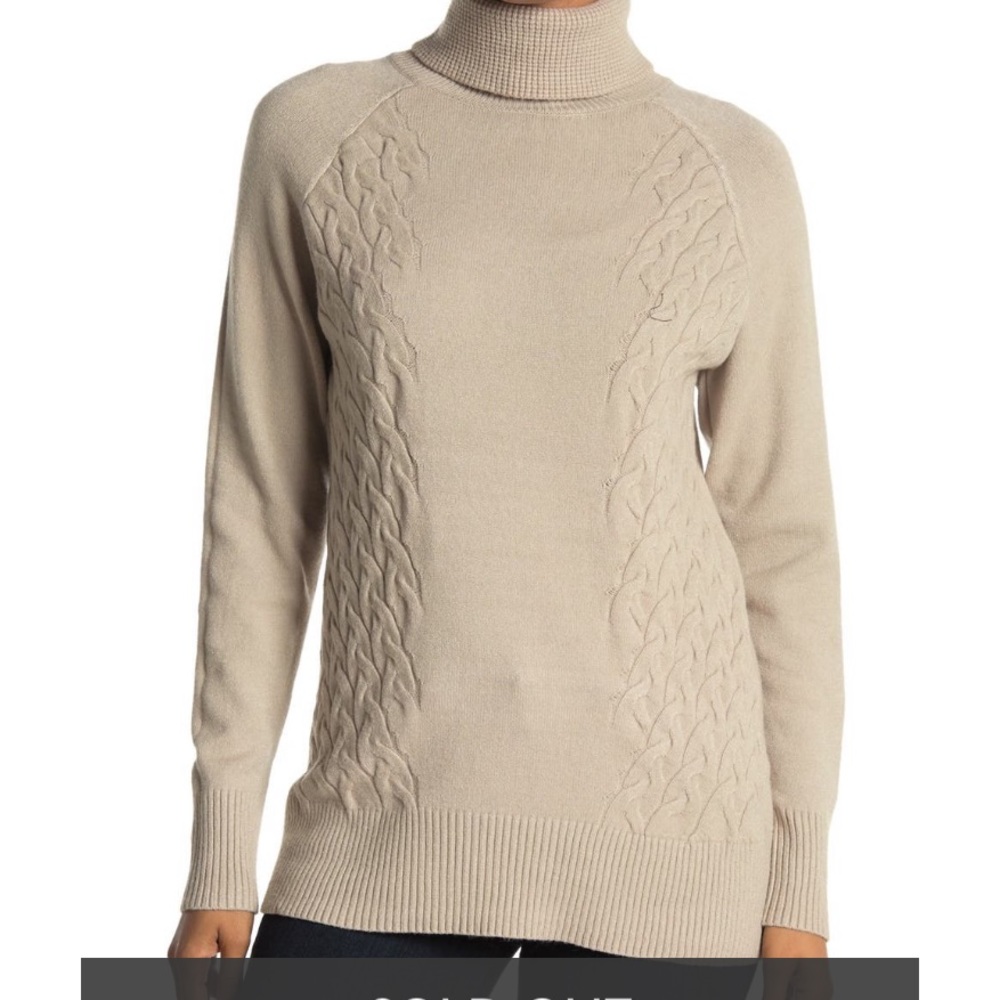 Bundle only CYRUS Cream Turtleneck Sweater